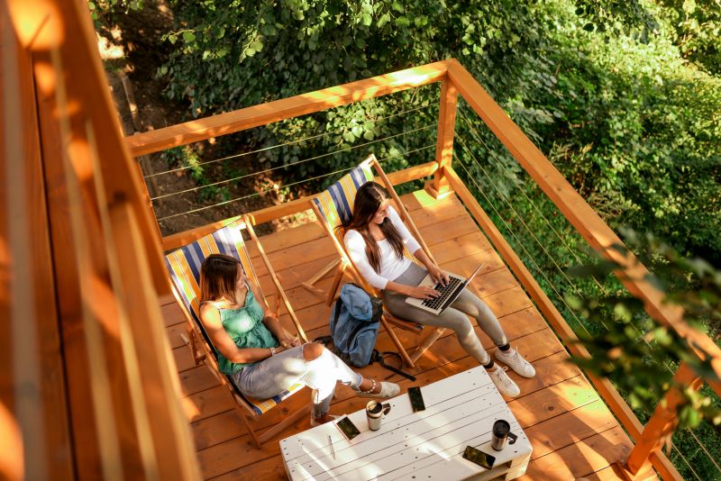 Outdoor Deck with Lounge Furniture