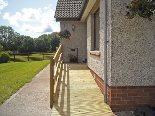Hardwood Ramp Installation in Idaho Falls