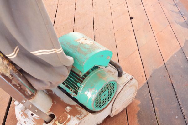 Cedar Deck Sanding in Idaho Falls